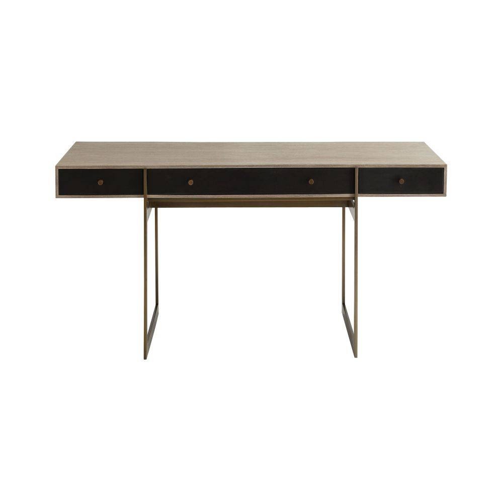 Ollie Desk in Antique Brass