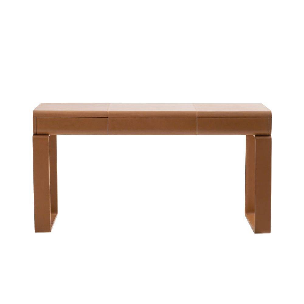Meyer Desk in Russet Leather