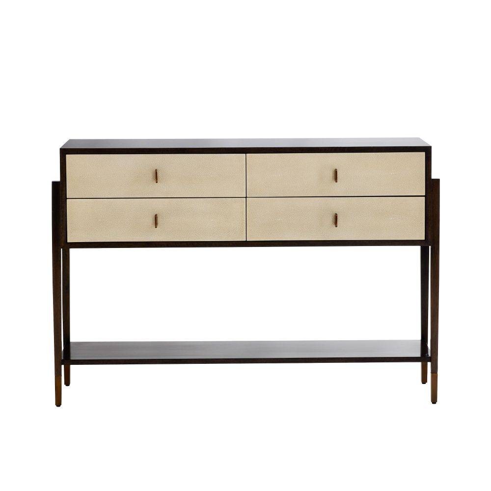 Nora Console in Brindle Eucalyptus Veneer
