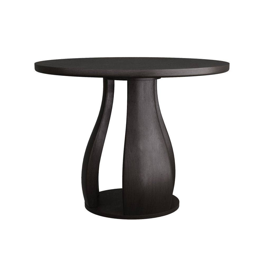 Table d'entrée Samara en bois d'acajou ébène