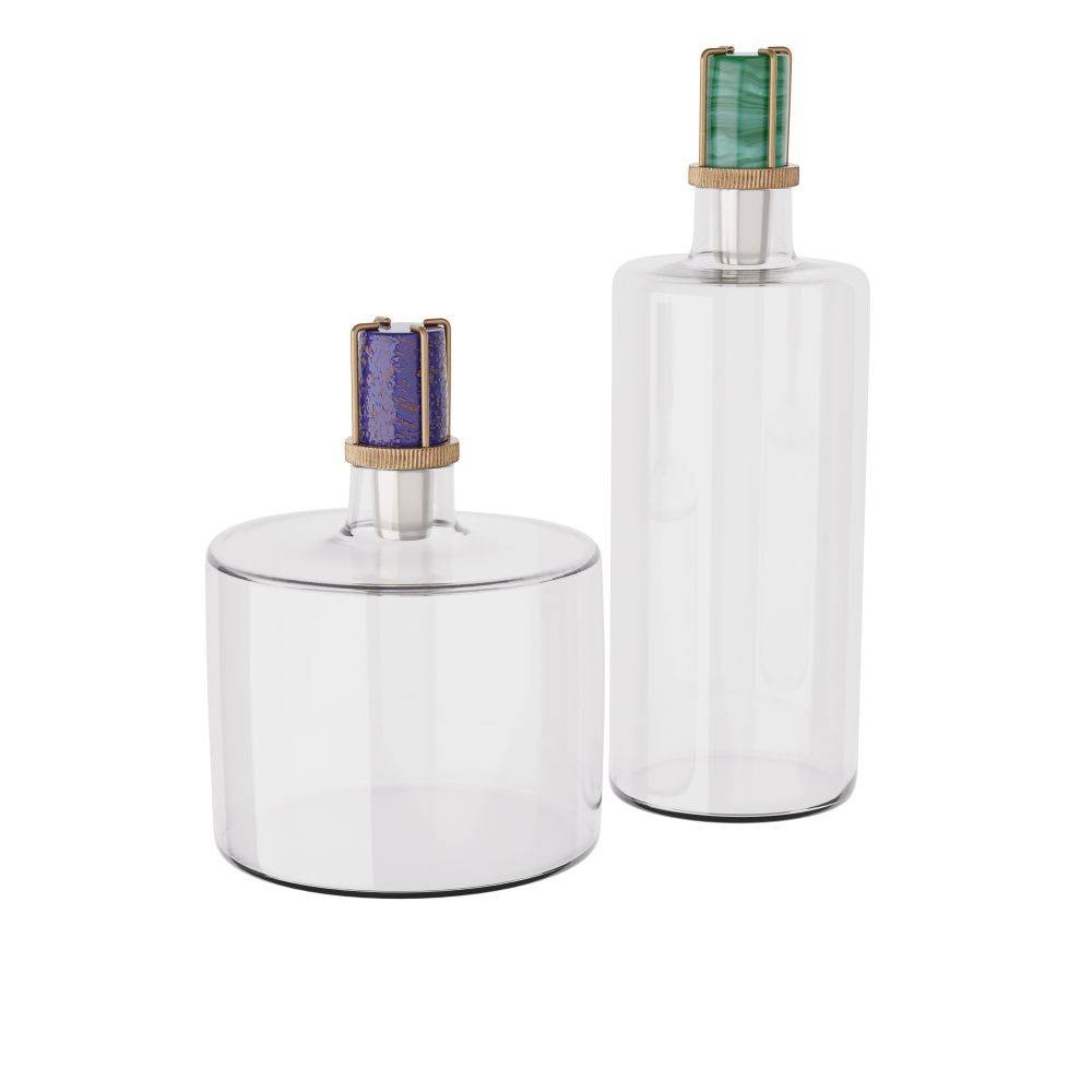 Carafes Adalyn, lot de 2 transparentes