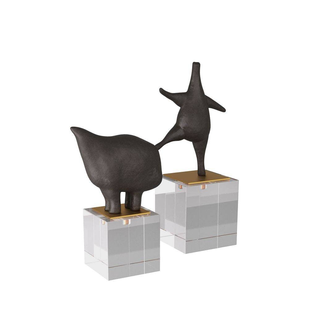 Brovinas Sculptures, Set of 2 in Black