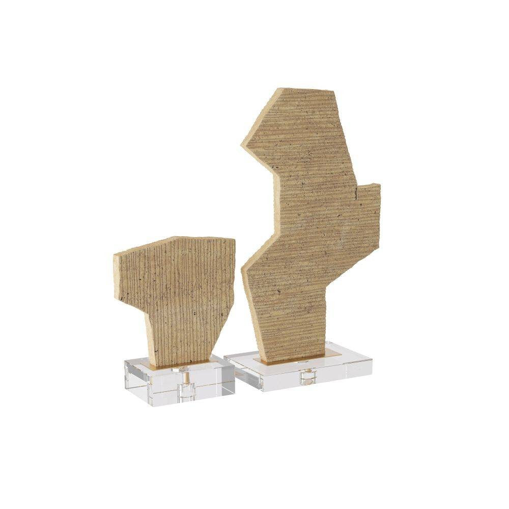 Sculptures Bianchis, lot de 2, couleur sable