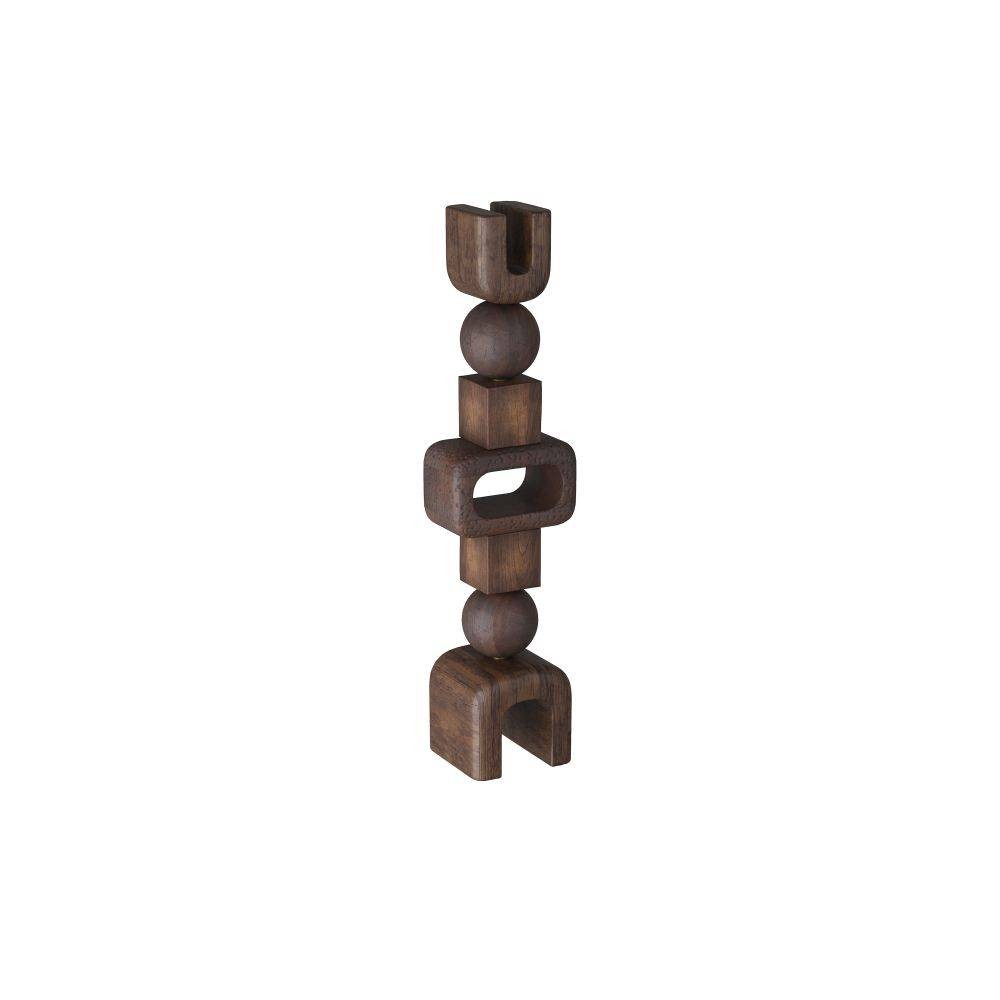 Bakari Sculpture in Walnut Stain