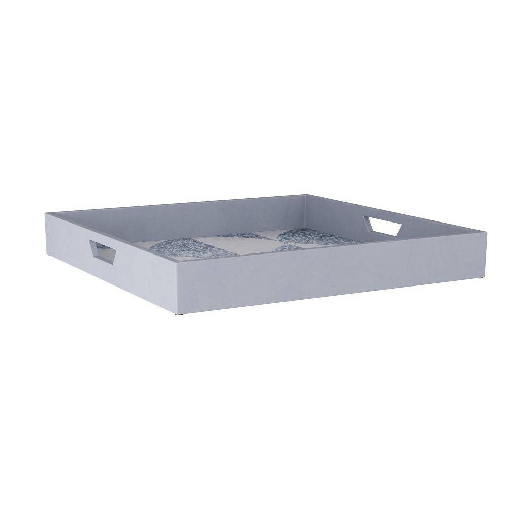 Alfie Tray in Slate Blue Mosaic