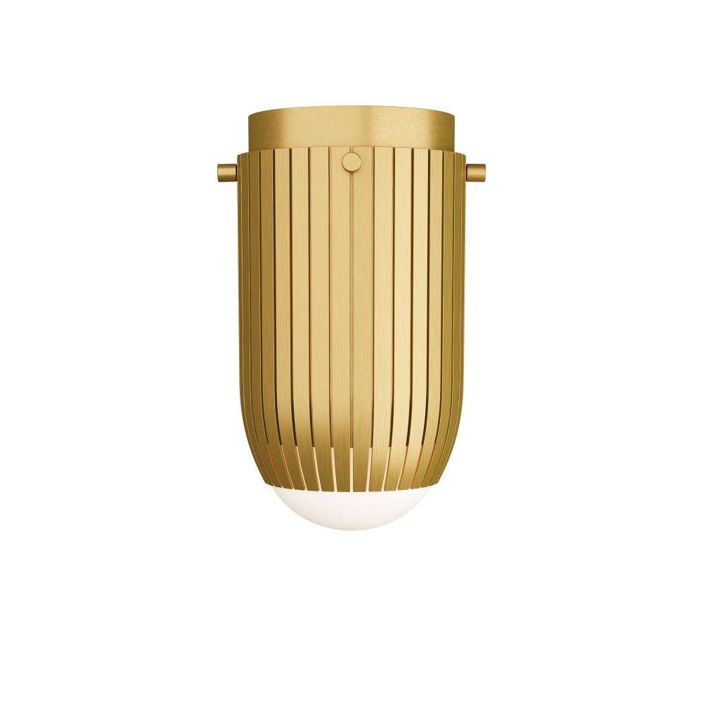York Flush Mount in Antique Brass