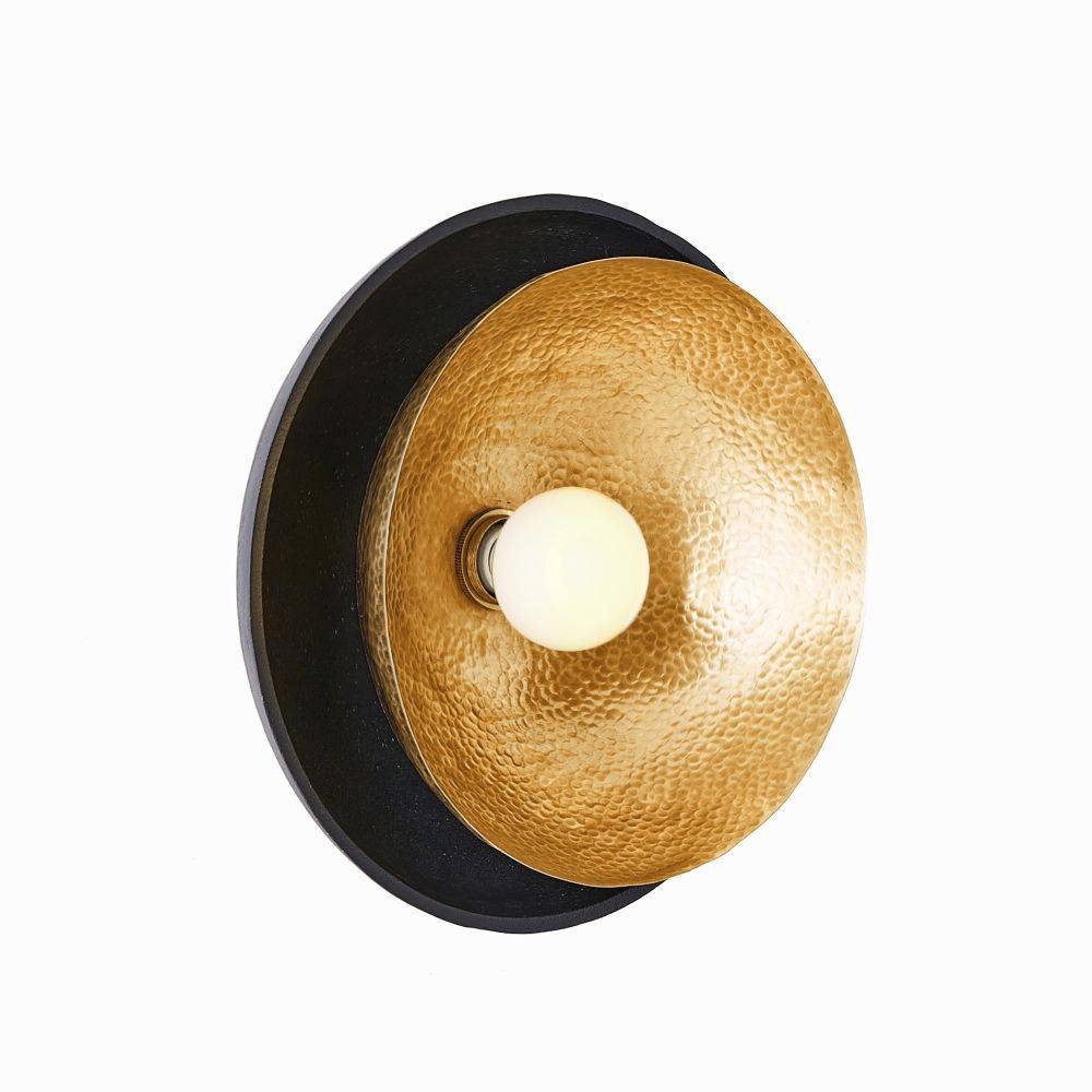 Amani Flush Mount in Blackened Iron