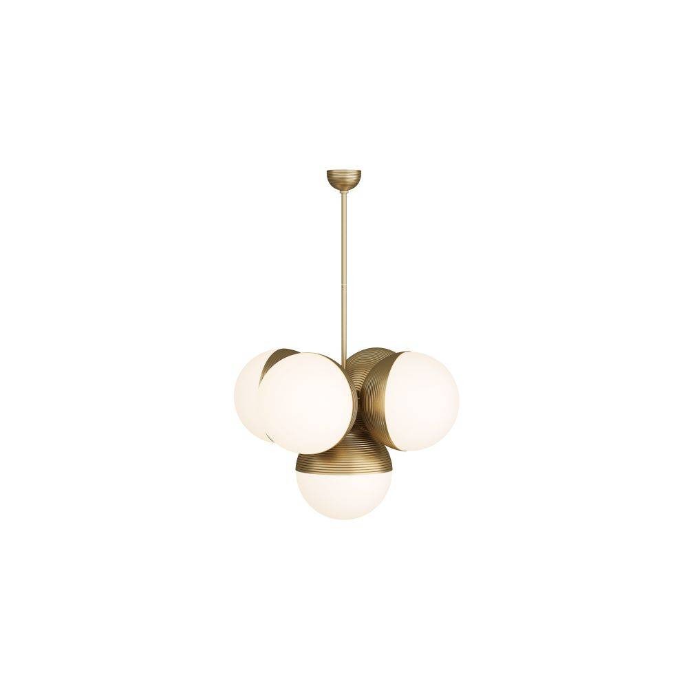 Baptiste Chandelier in Antique Brass