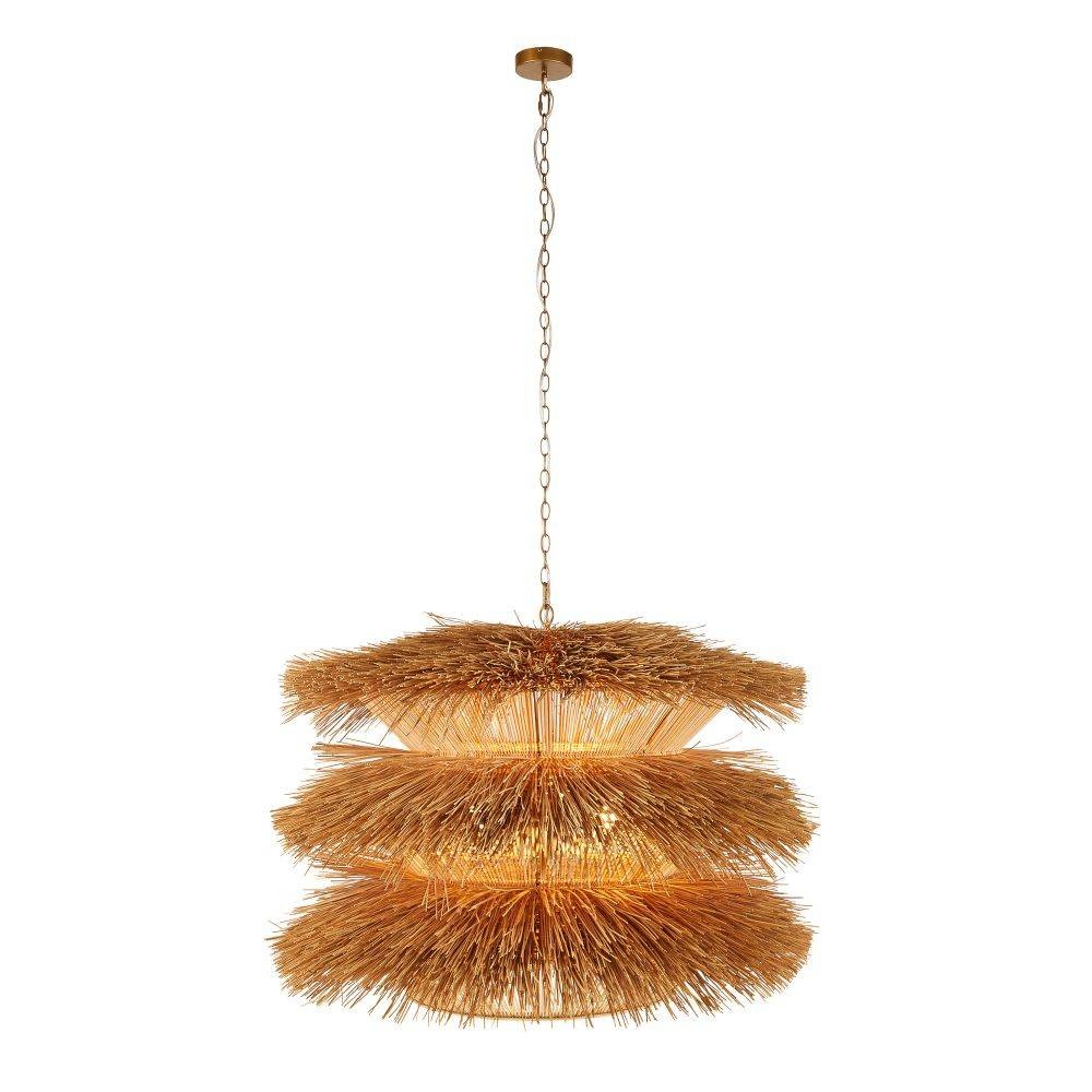 Ansari Pendant in Natural Rattan