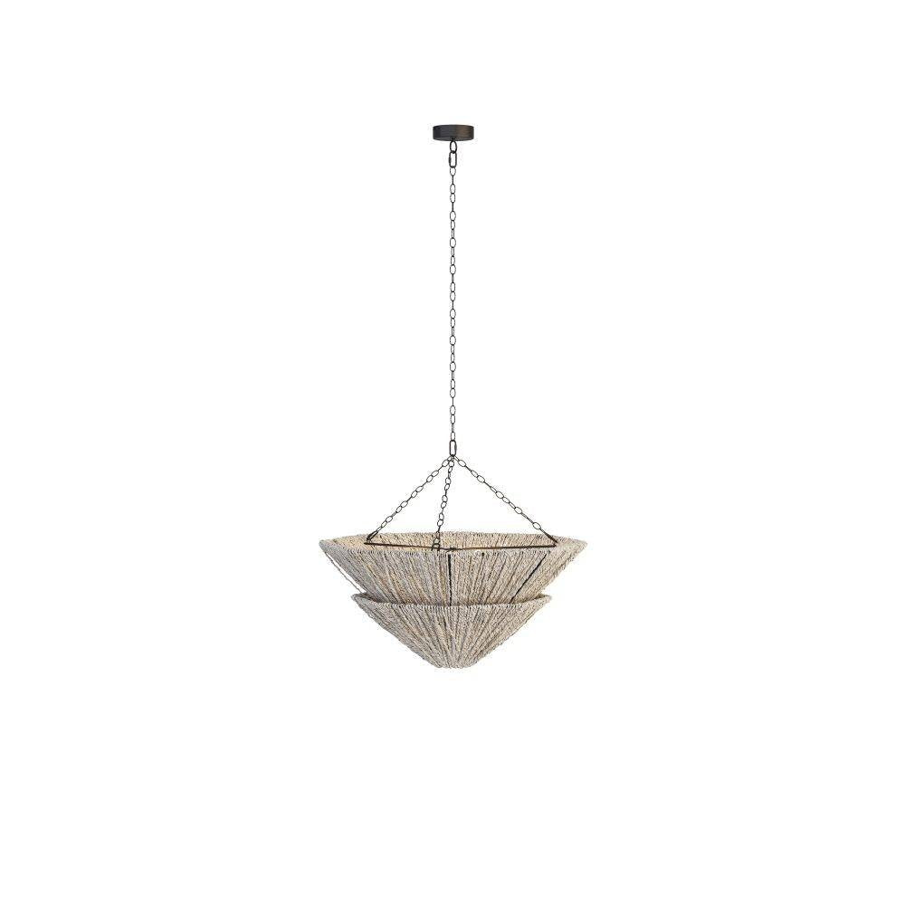 Anya Chandelier in Light Gray Stained