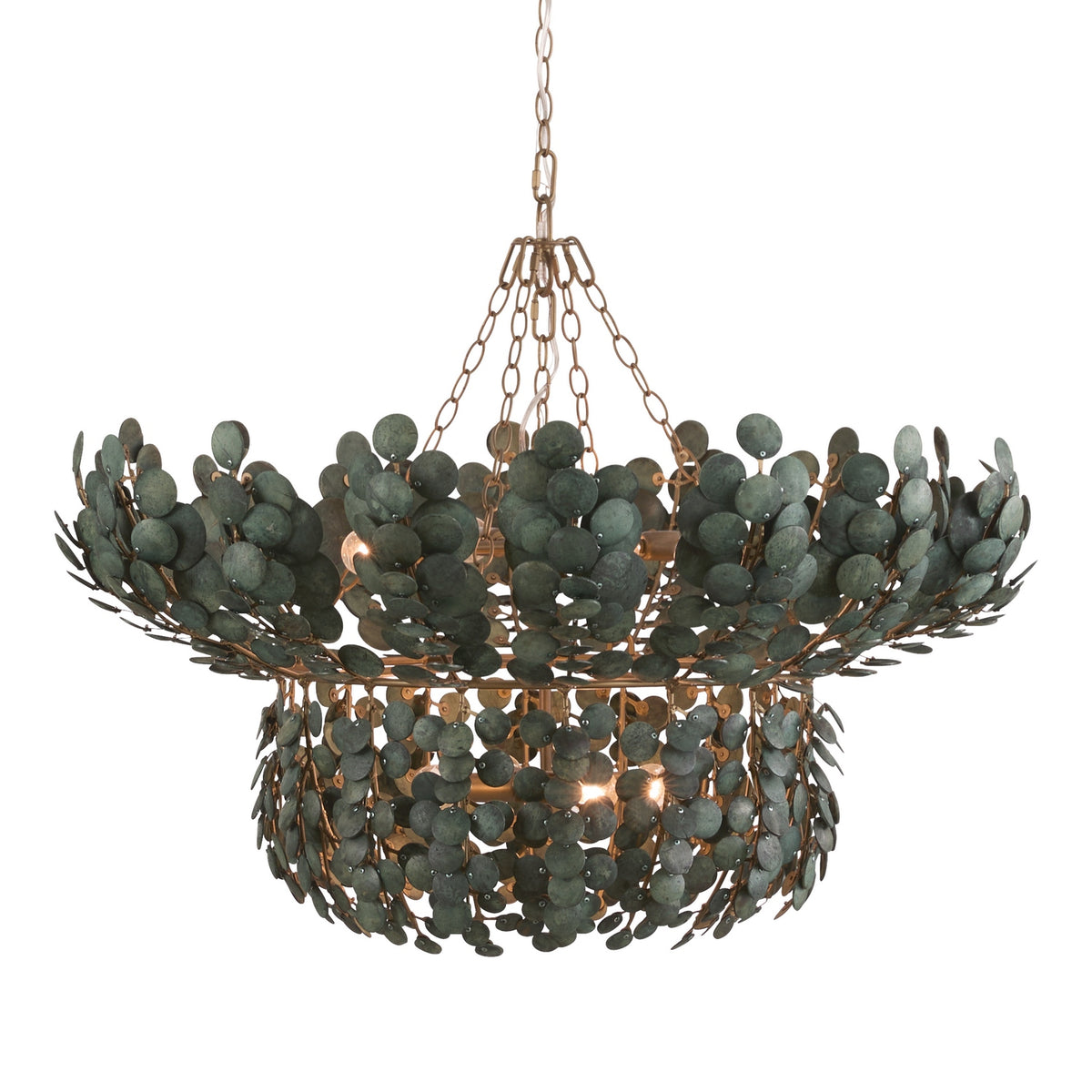 Bilal Chandelier in EucalyptusВ Coconut Shell