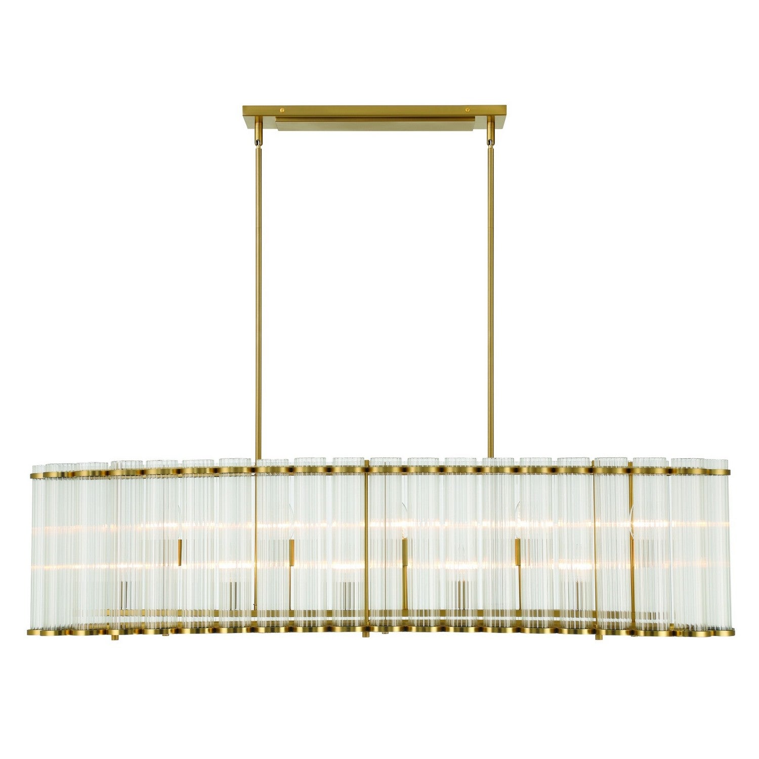GLASBURY -CHD-10LT-52IN-GD-RB in Gold