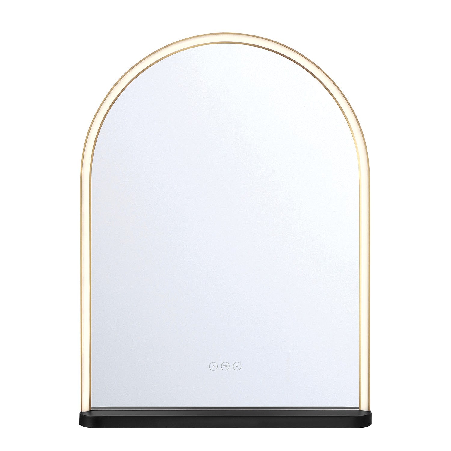 SERIN -MR-24INX32IN-GBM-LED in Gold-Black