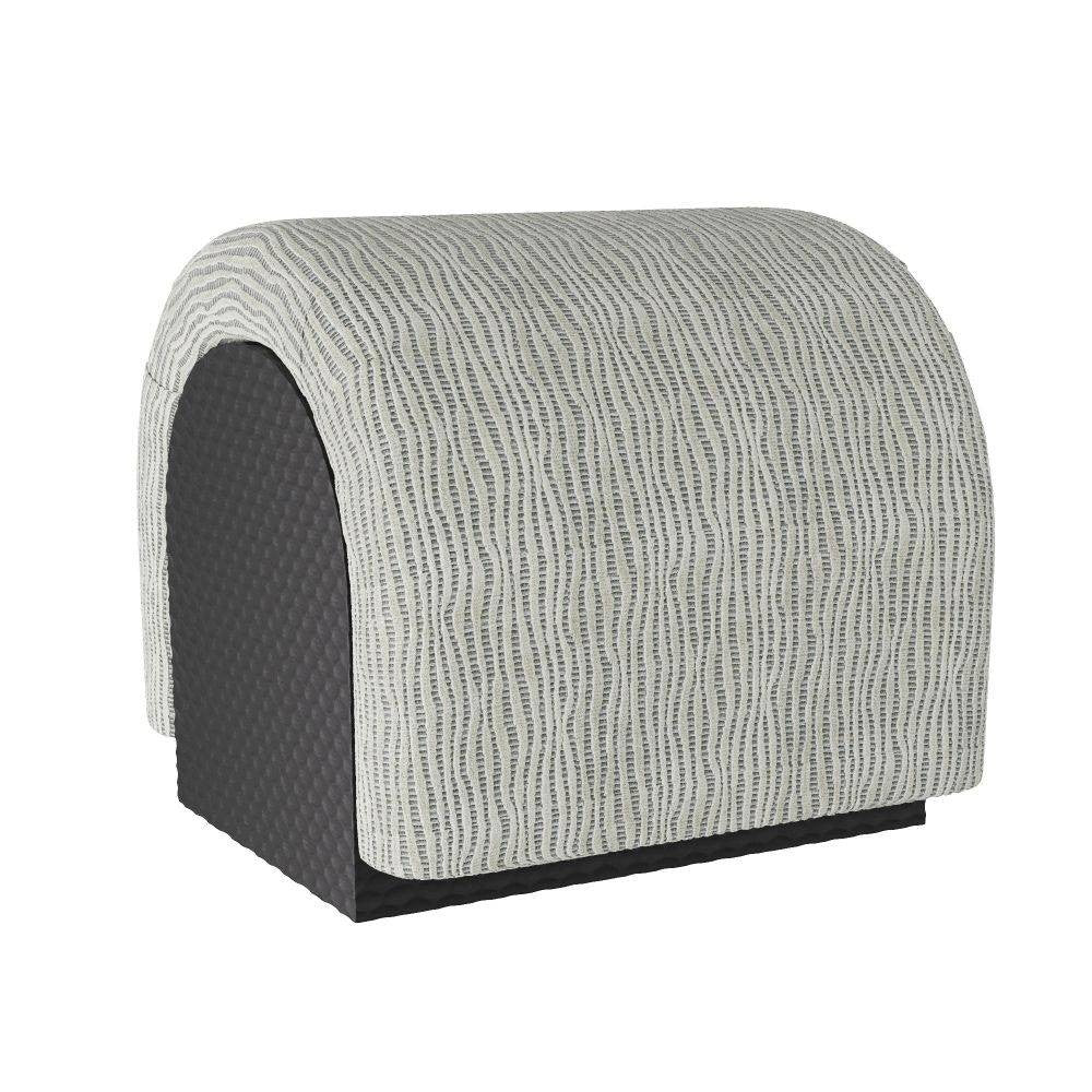 Tabouret Bucek en velours lichen