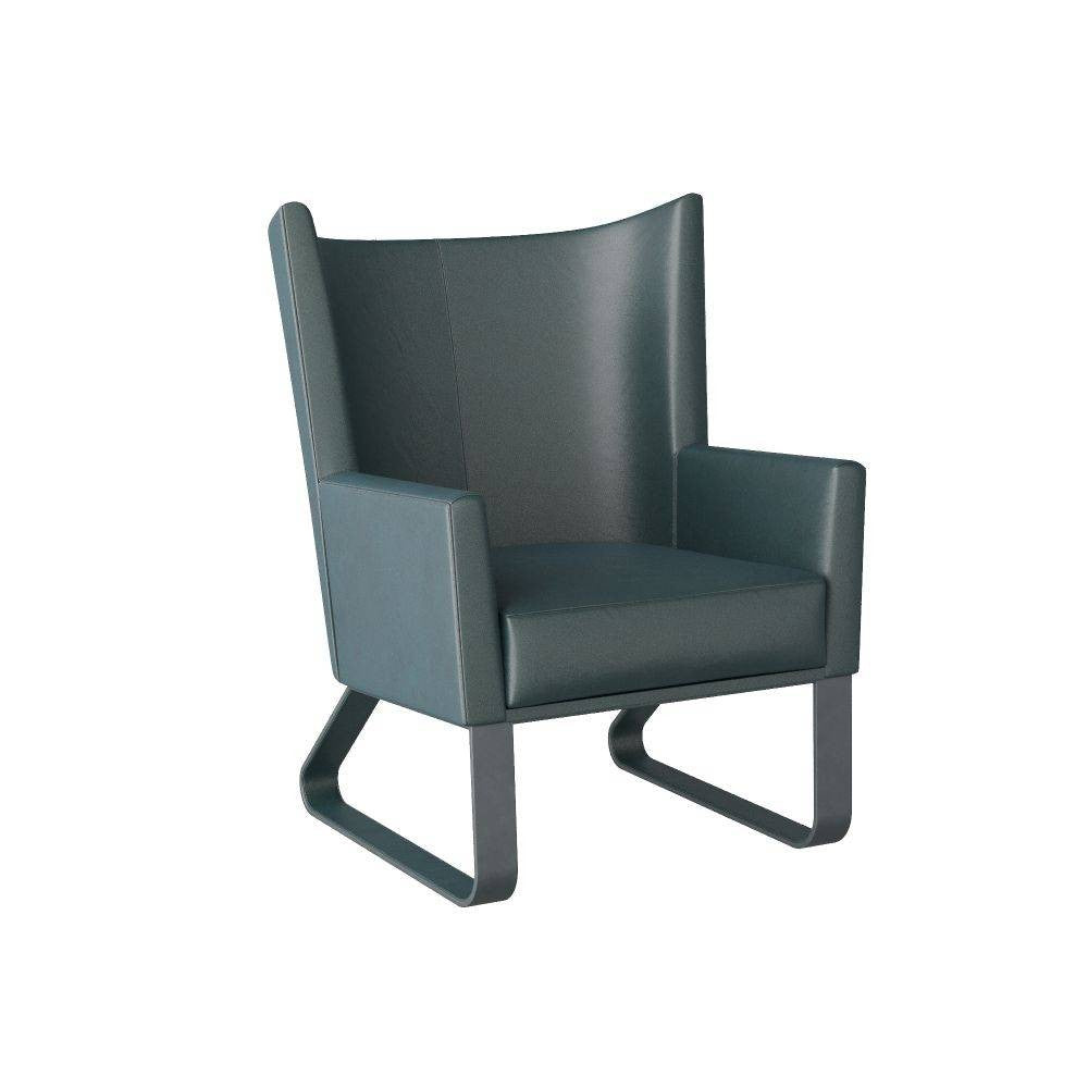 Bleuback Chair in Storm Leather