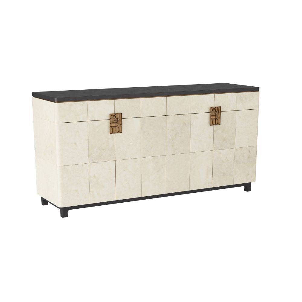 Braelyn Credenza in Ivory Vellum