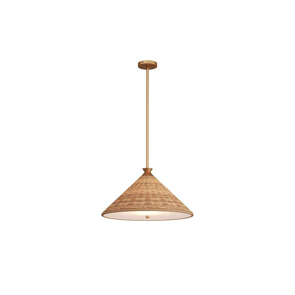 Terrace Pendant in Natural, Rattan