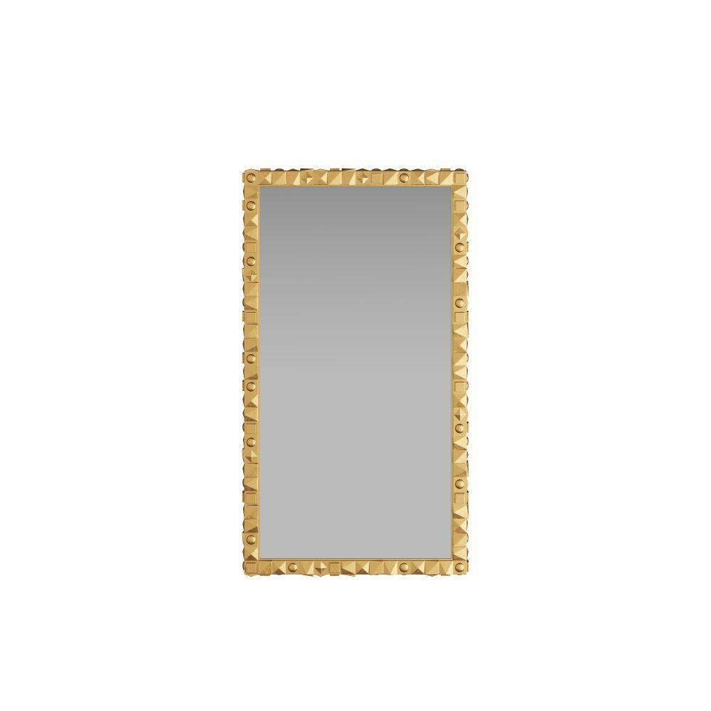 Miroir Empire en laiton antique