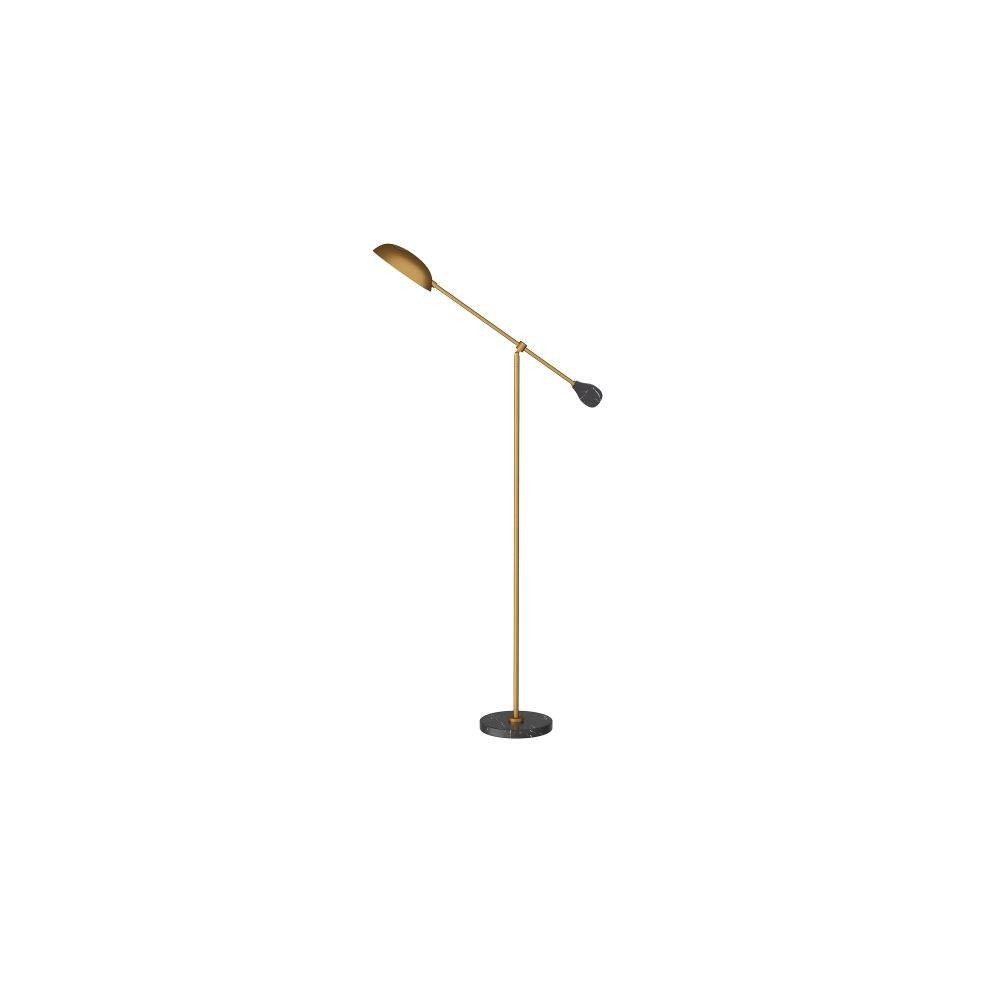 Alaric Floor Lamp in Antique Brass