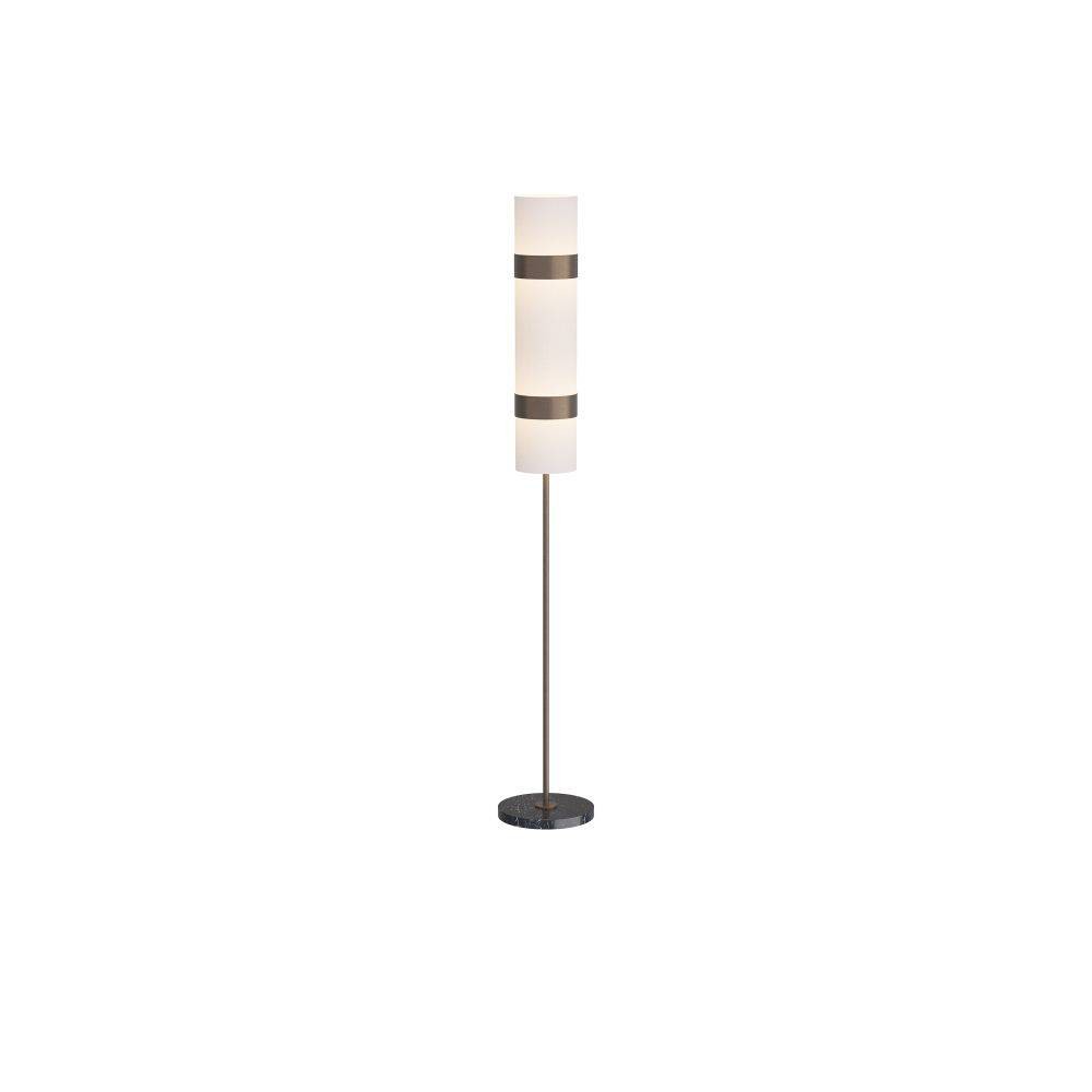 Belton Floor Lamp in English Bronze, Steel