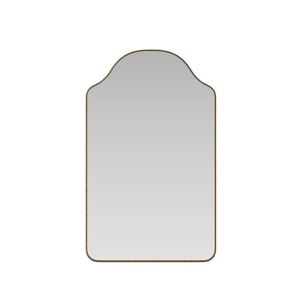 Ayers Mirror in Antique Brass