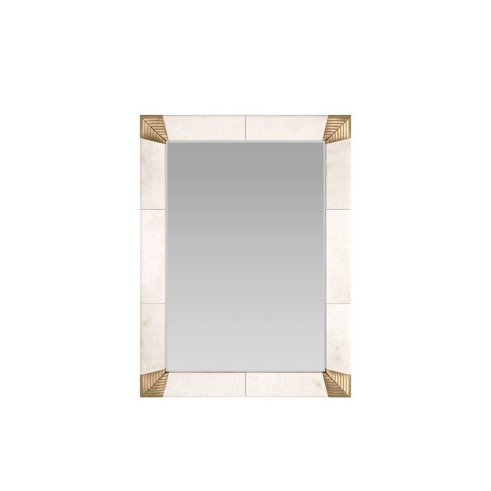 Amara Mirror in Ivory, Vellum