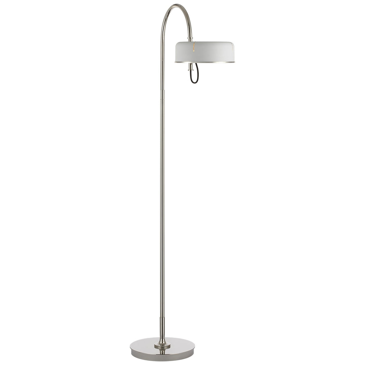 Oso LED Floor Lamp in Polished Nickel