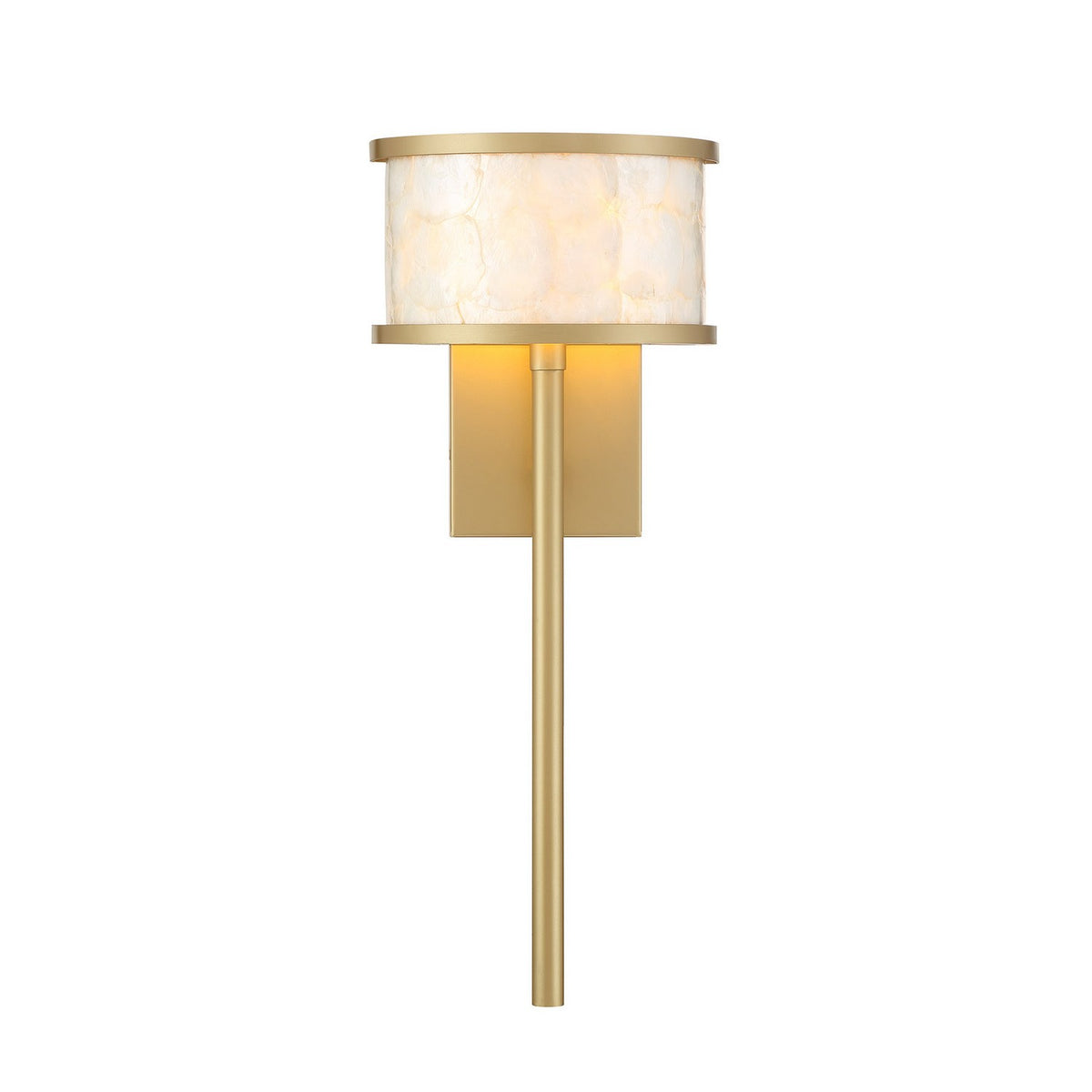 Mariquita One Light Wall Sconce in Spun Gold