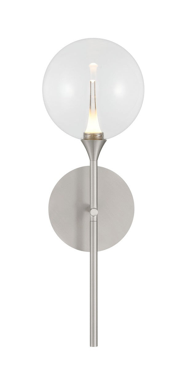 Iissa LED Wall Sconce in Satin Nickel