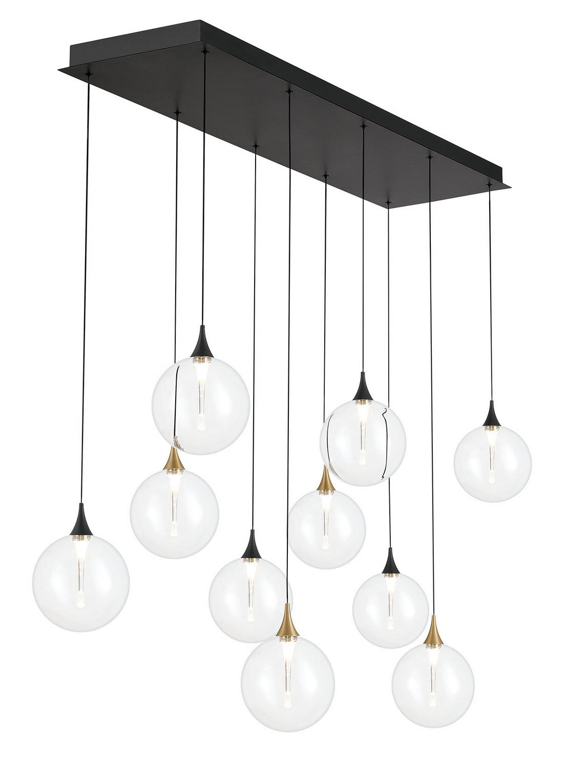 IISSA -CHD-10LT-47IN-GBM-CL in Gold-Black