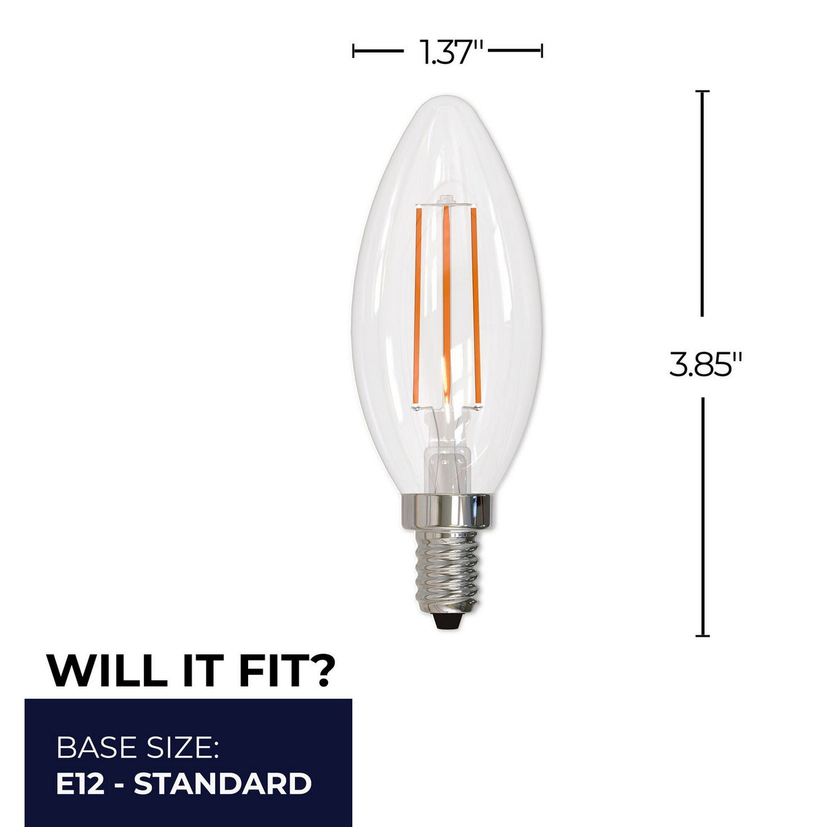 Basics Light Bulb in Clear