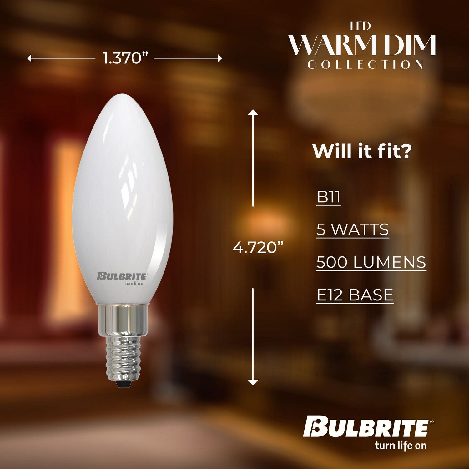 Warm Dim Light Bulb