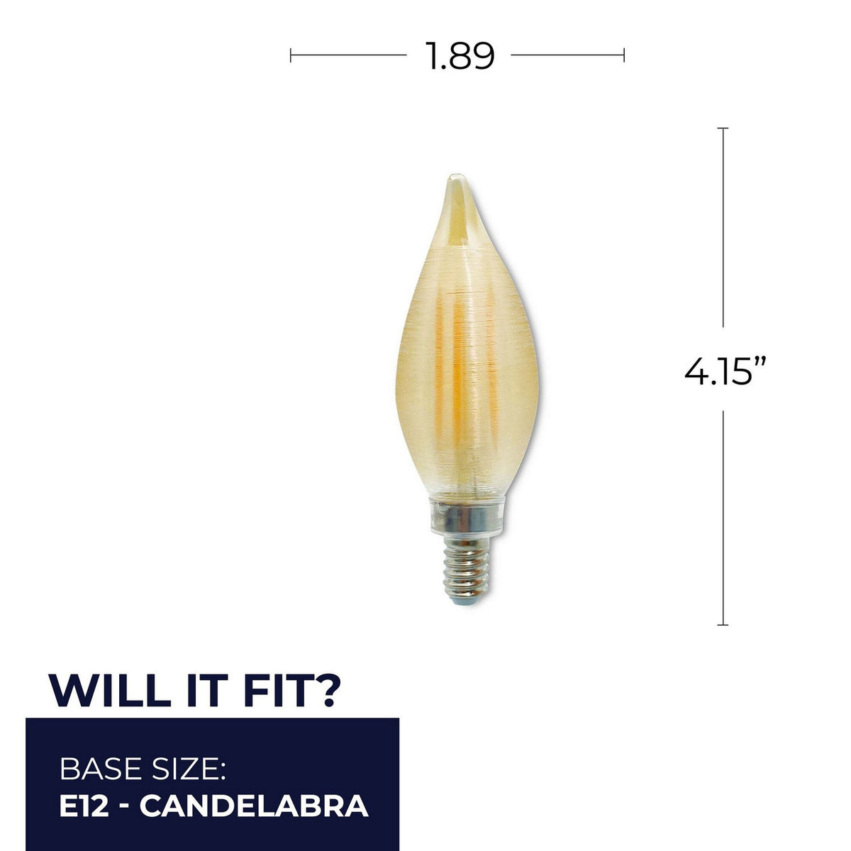 Spun Light Light Bulb in Amber