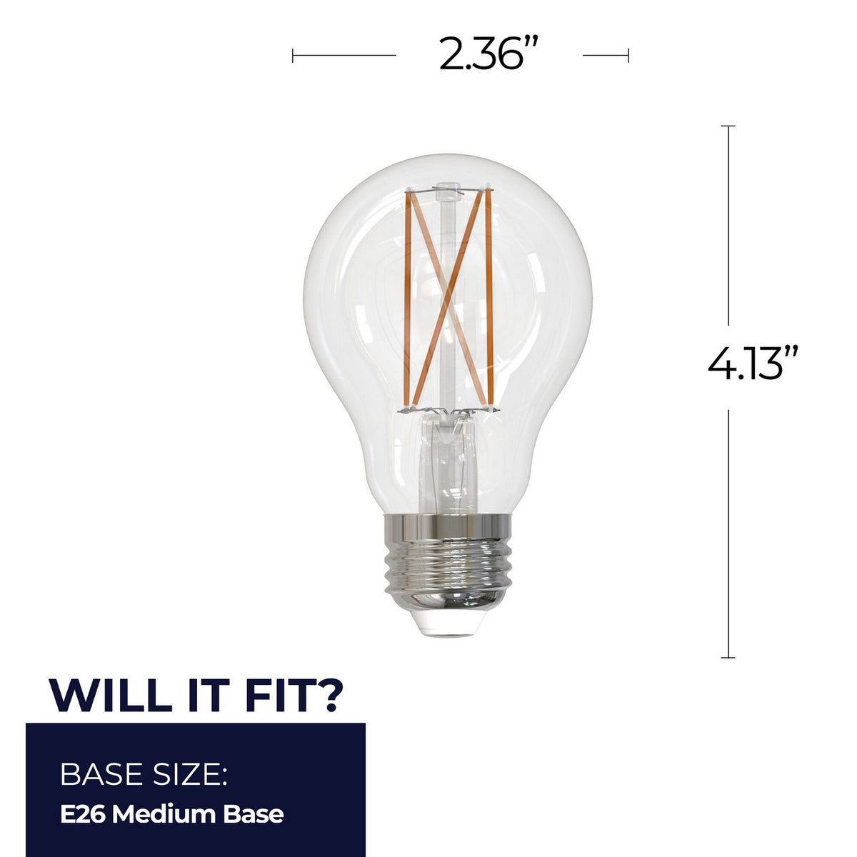 7 Light Bulb in Clear