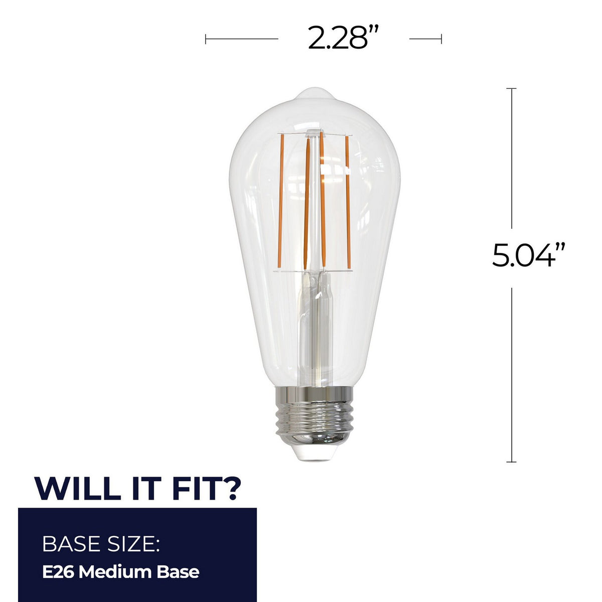 7 Light Bulb in Clear