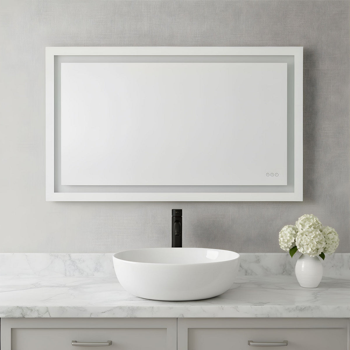 Mera Mirror in Might Bright White