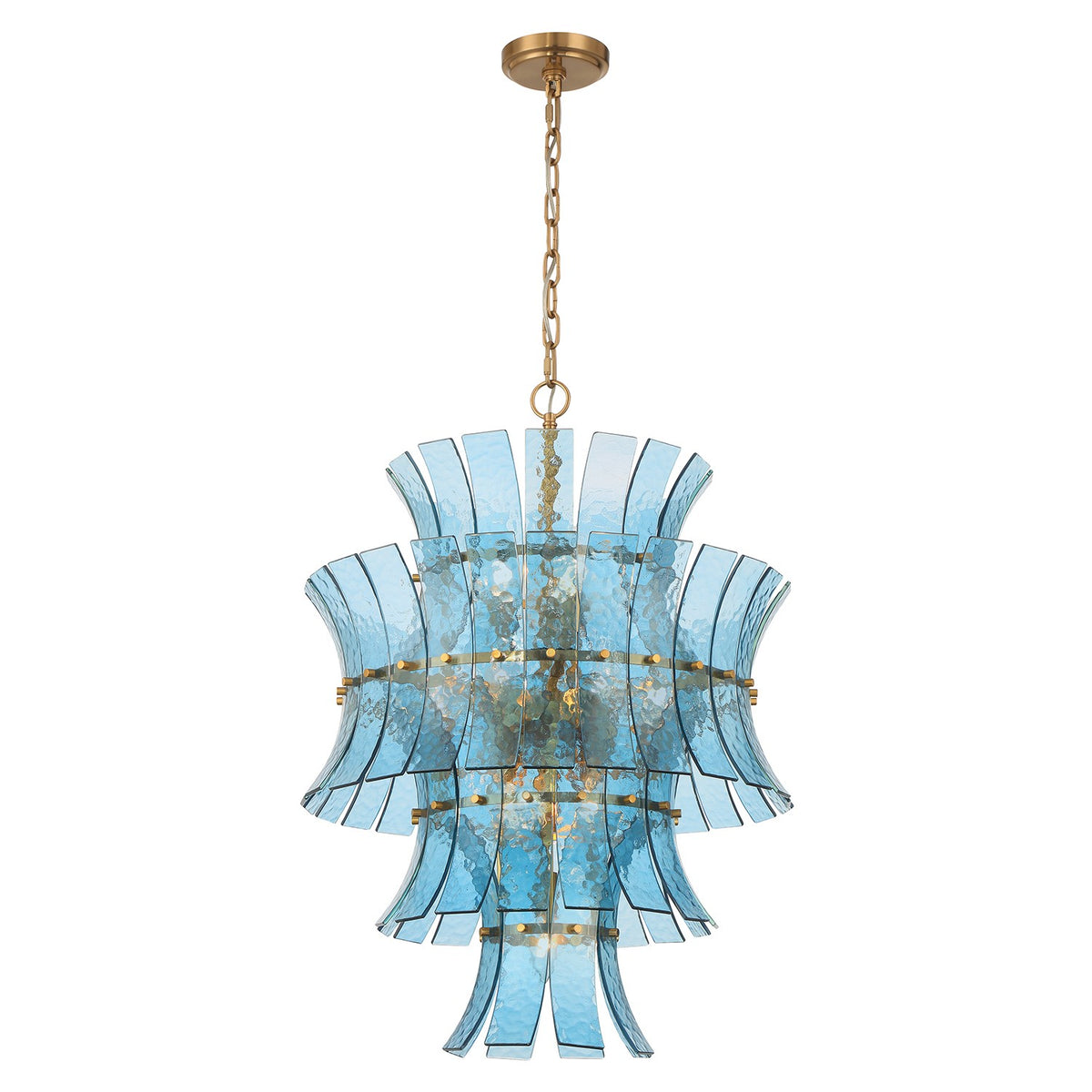 Abigail 13 Light Chandelier in Aged Brass