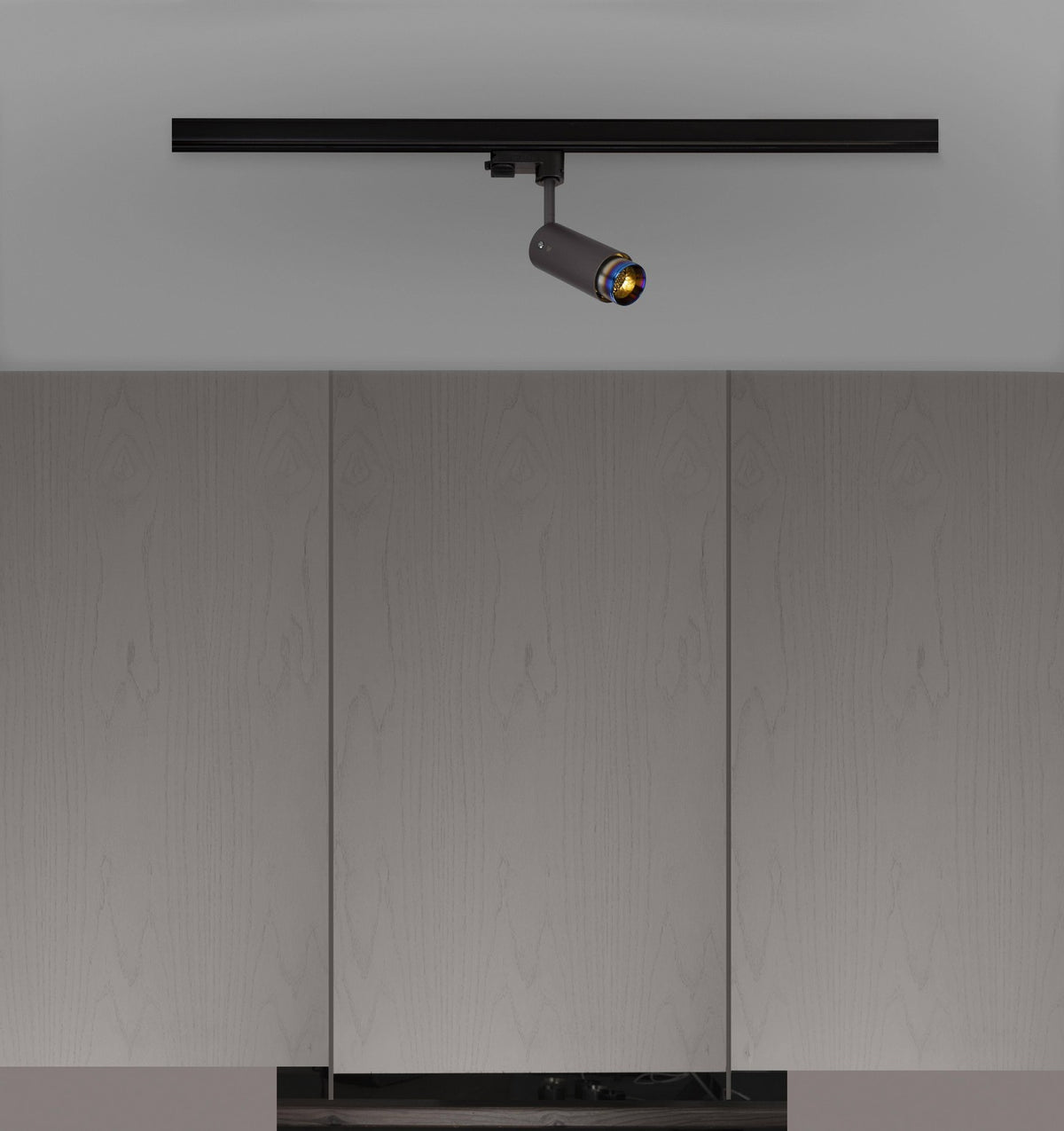 LED Spotlight in Burnt Steel
