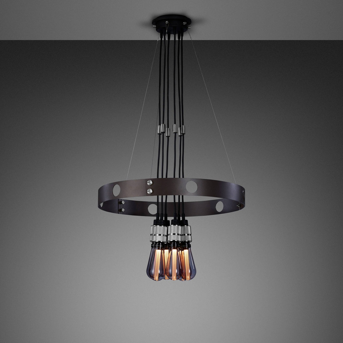 LED Chandelier in Steel