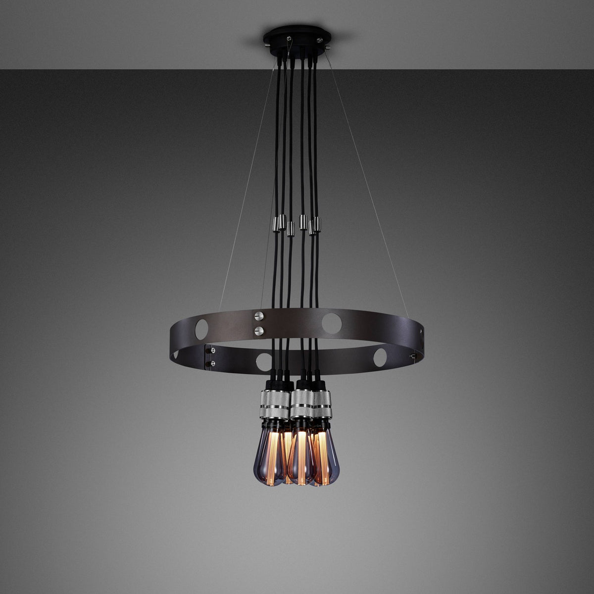 LED Chandelier in Steel