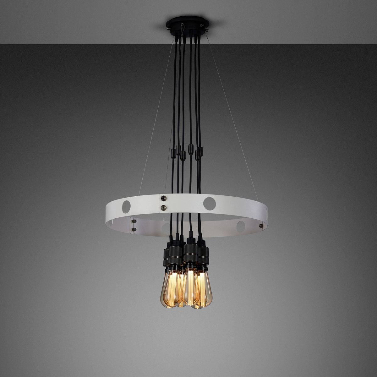 LED Chandelier in Smoked Bronze