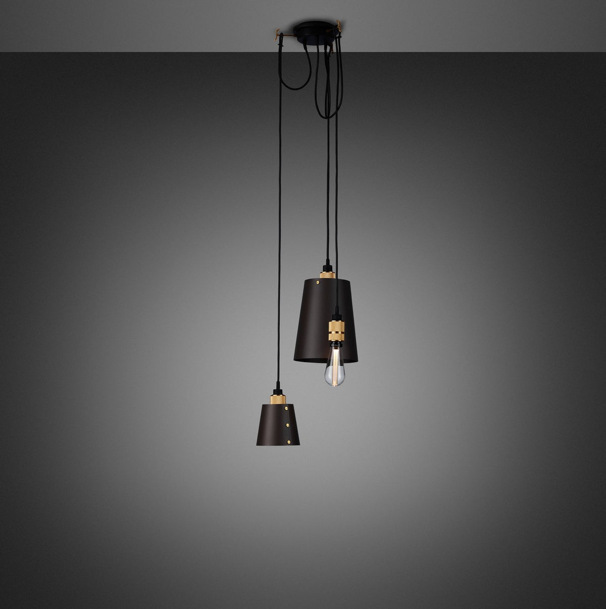 LED Pendant in Brass