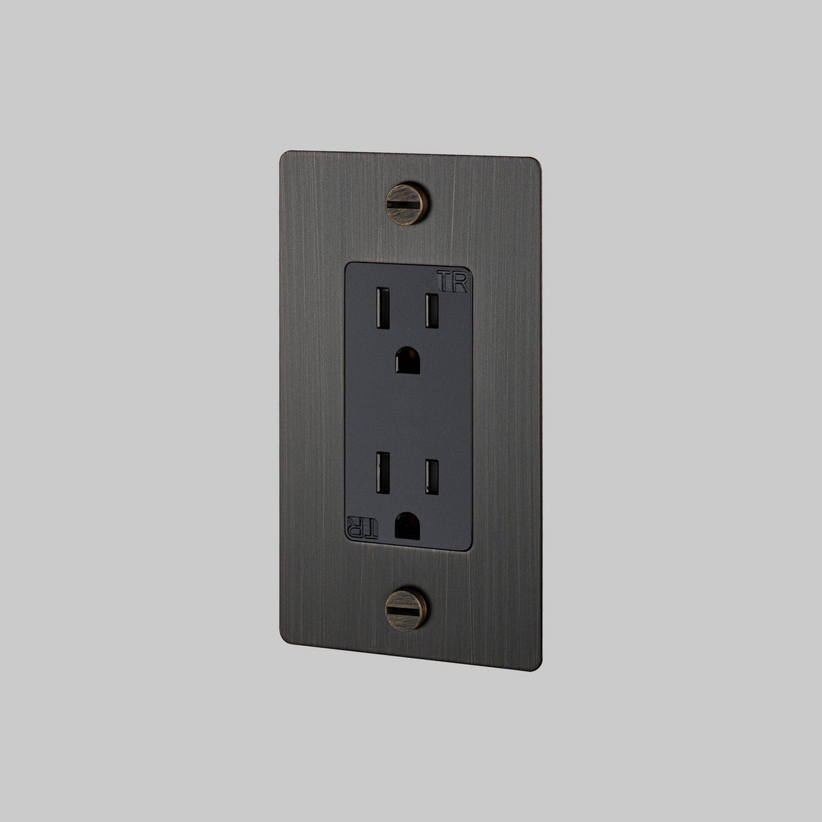 Duplex Outlet in Smoked Bronze
