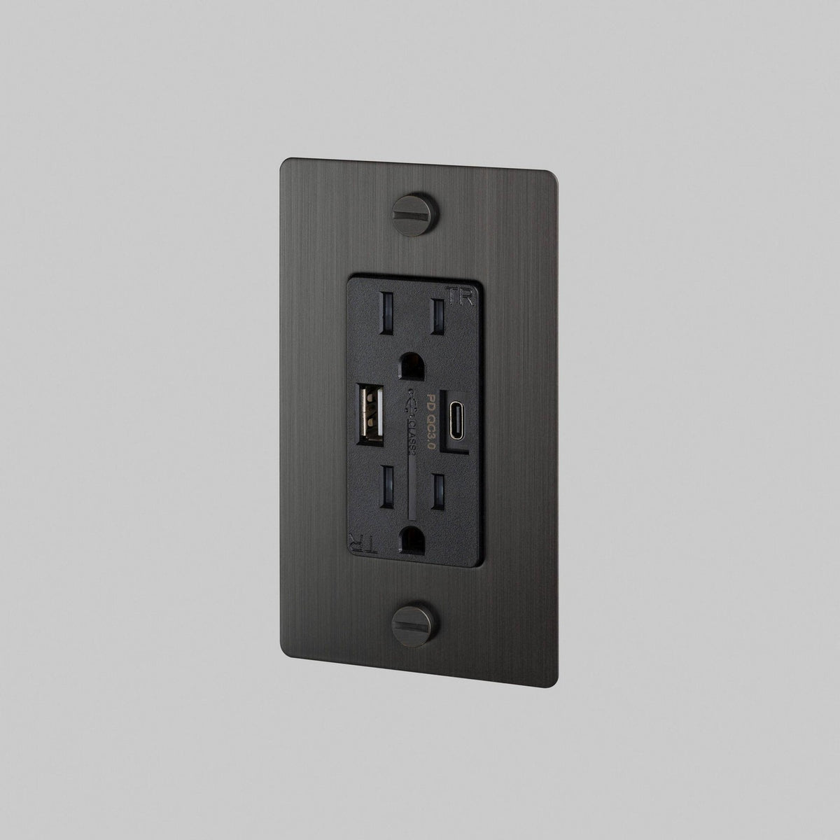 Duplex Outlet in Smoked Bronze