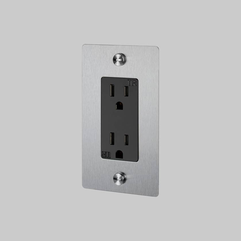 Duplex Outlet in Steel