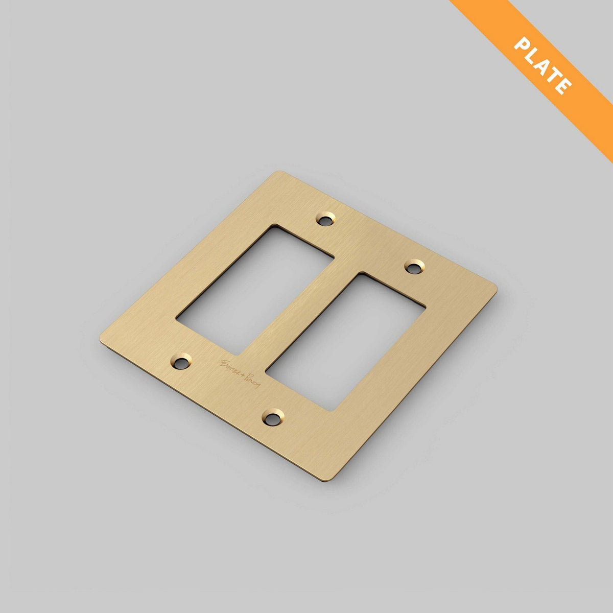 Wall Plate in Brass