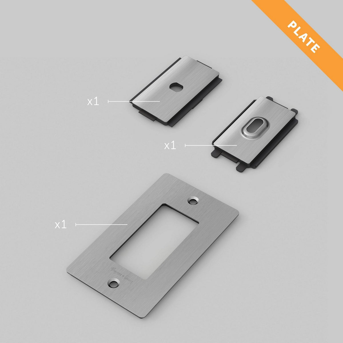 Wall Plate in Steel