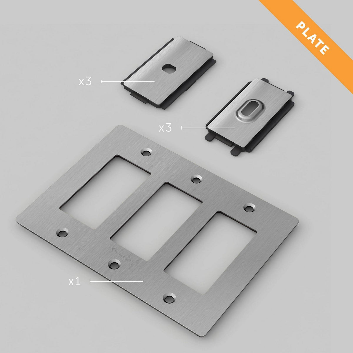 Wall Plate in Steel