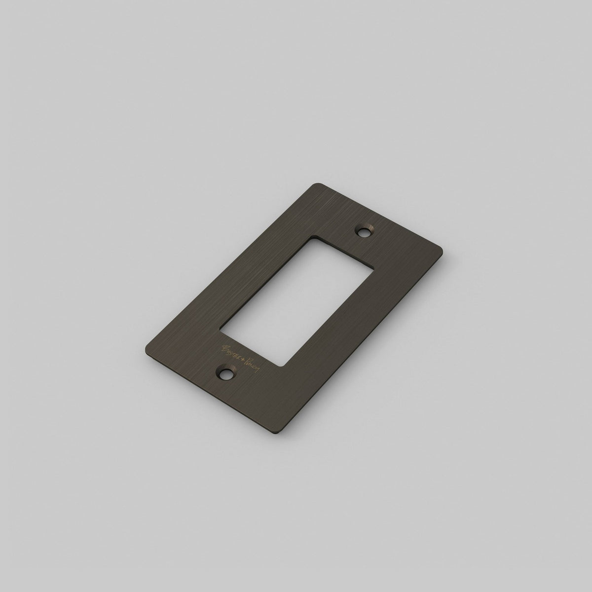 Wall Plate in Smoked Bronze