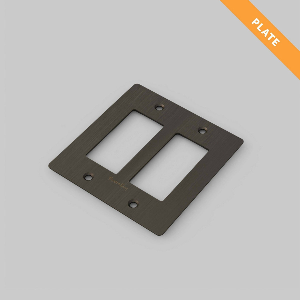 Wall Plate in Smoked Bronze